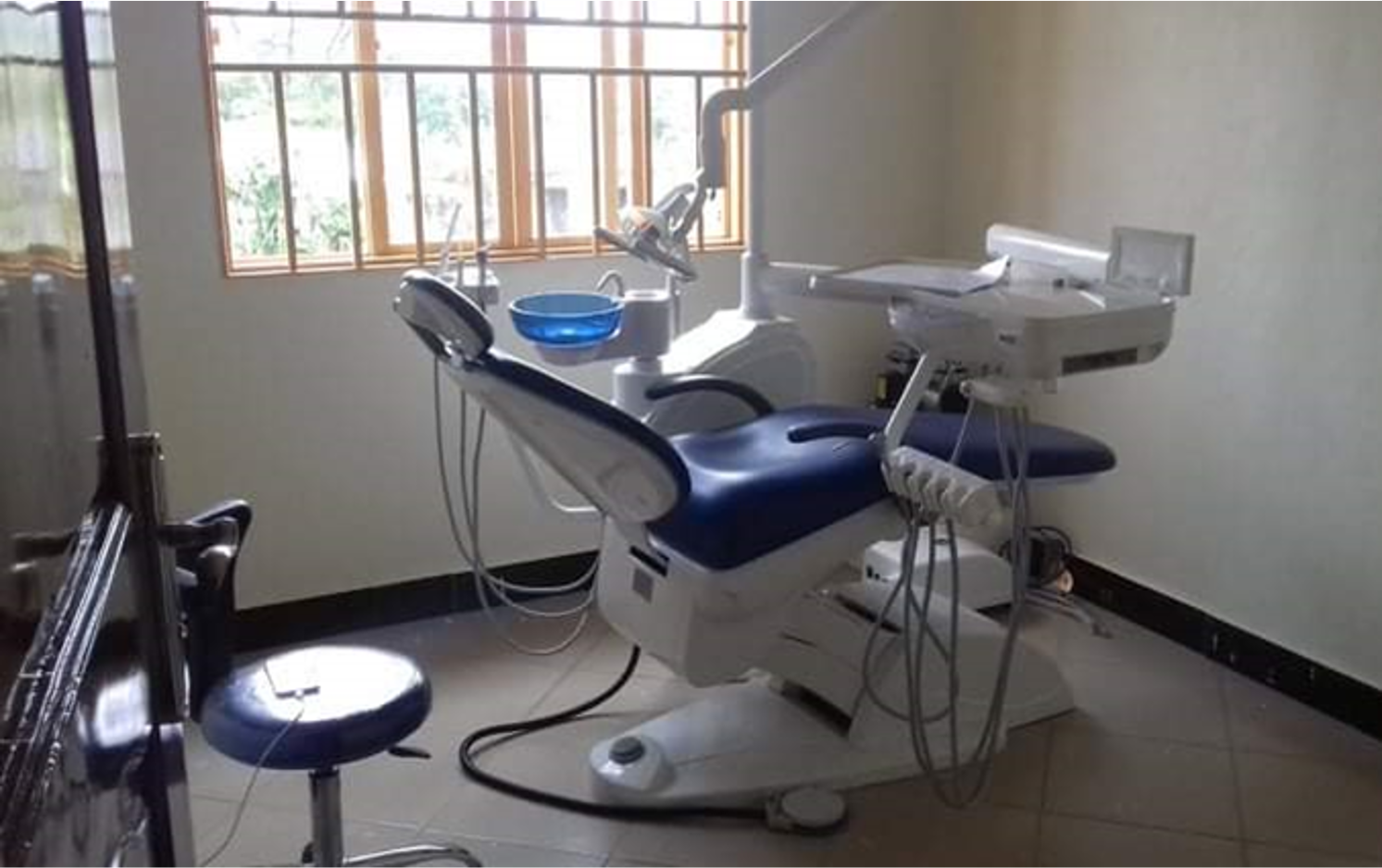 Photograph of the dentist's Chair in the Victor Medical Centre